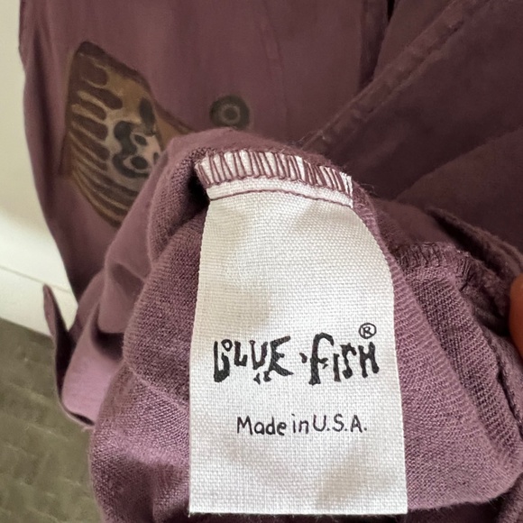 Blue Fish Clothing - Invention Vest - Denim - Summer 1995 - hand printed - Picture 6 of 6